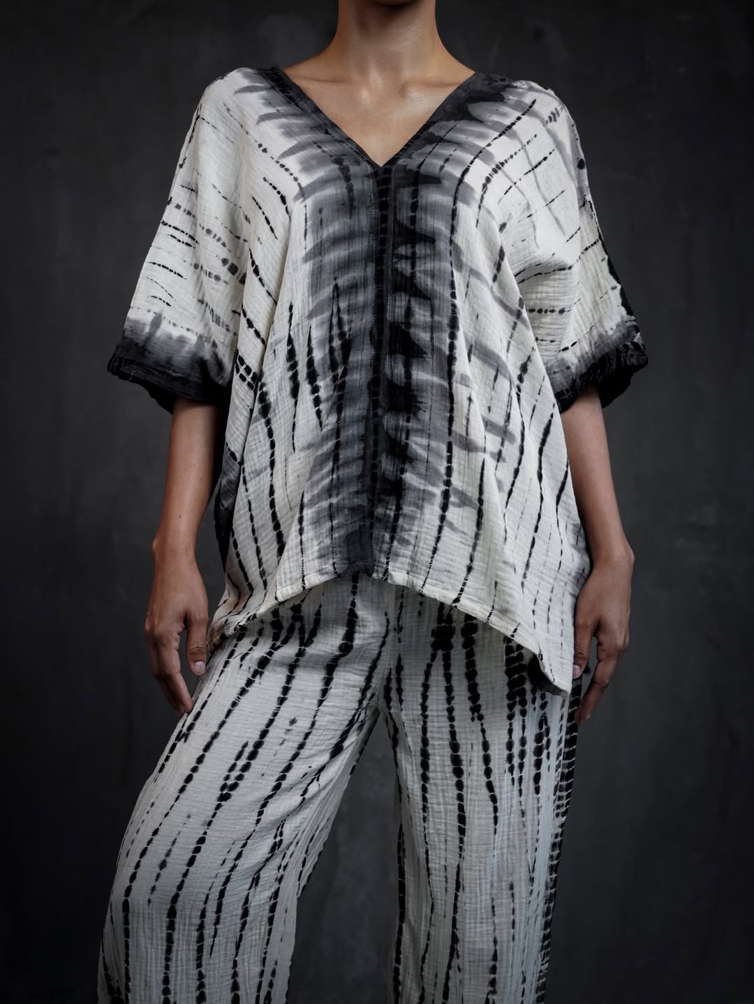 Fraternity editorial — monochrome tie-dye