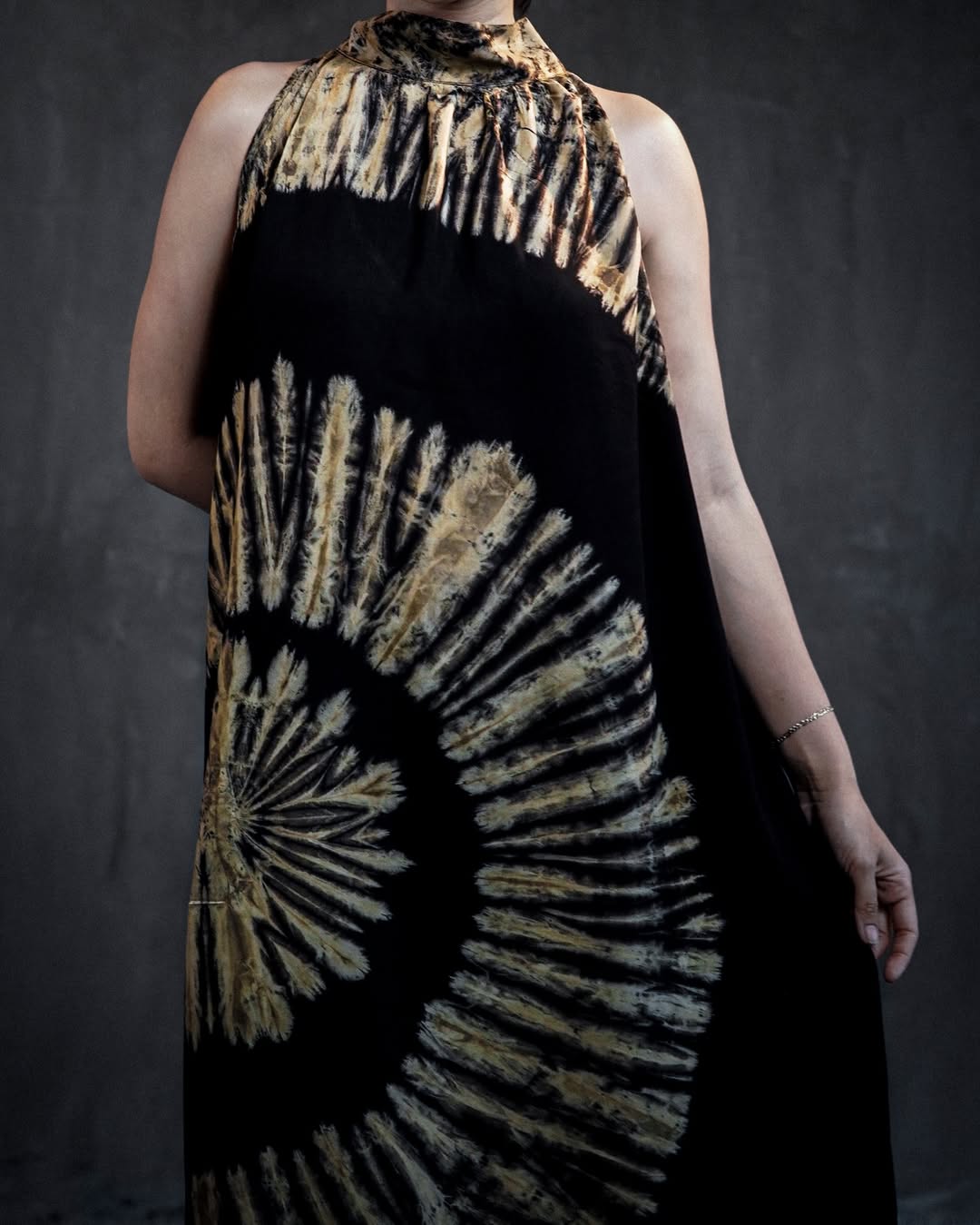 Fraternity editorial — black and gold tie-dye